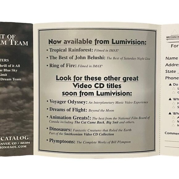 10/25🦋 Air & Space Dreams of Flight to the Moon/Flight of the Dream Team Vid CD - Picture 13 of 16